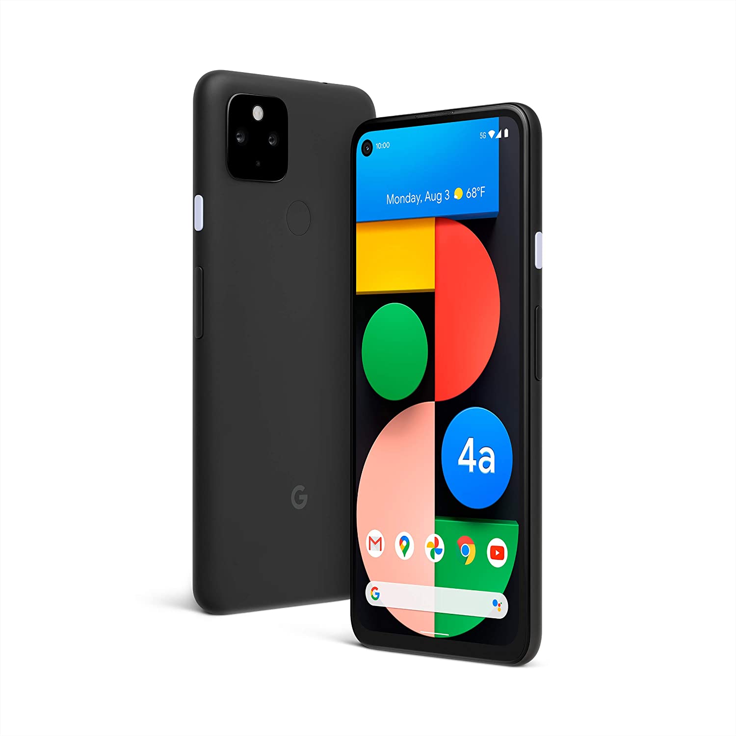 Google Pixel 4a with 5G - Android Phone - New Unlocked Smartphone with Night Sight and Ultrawide Lens - Just Black - Image 1